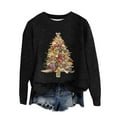 thumbnail image 1 of oqasdz Women Sweaters Christmas Fall Fashion Dressy Crew Neck Xmas Sweater Novelty Funny Pullover Top Party Holiday Casual Cozy Soft, 1 of 4