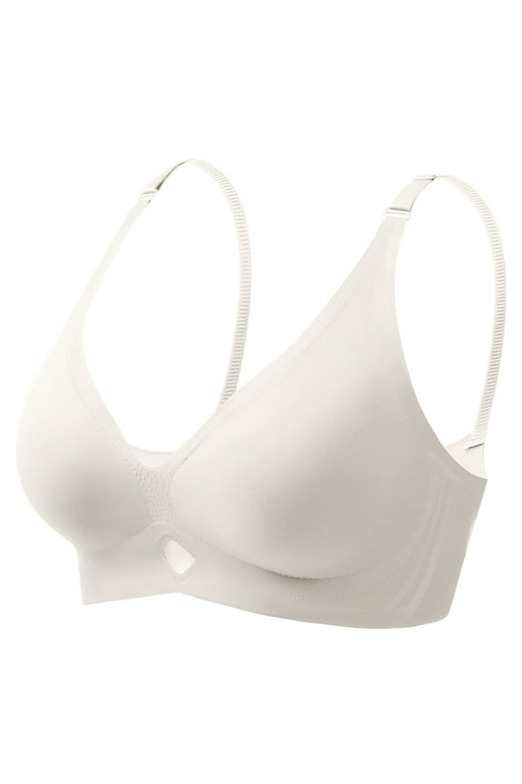 Women's Bras Full Coverage Bra without Underwire Padding Seamless Bralette Breathable Soft Bra