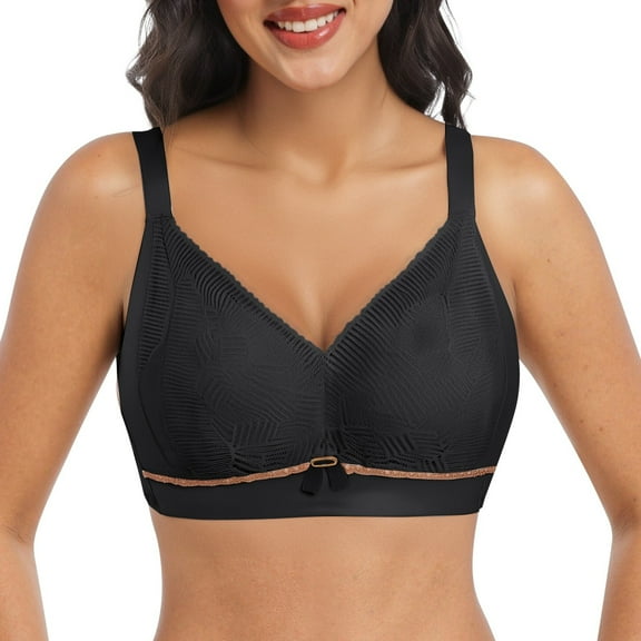 oqasdz Women's Bras New Comfortable Adjustable Staps Bra No Underwire Lace and Slightly Thick Bra