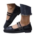thumbnail image 1 of oqasdz Women's Casual Shoes Flat Ballet Shoes Solid Color Upper Comfortable Slip On Loafers Fashion Breathable Trendy Versatile Outdoor Summer, 1 of 6