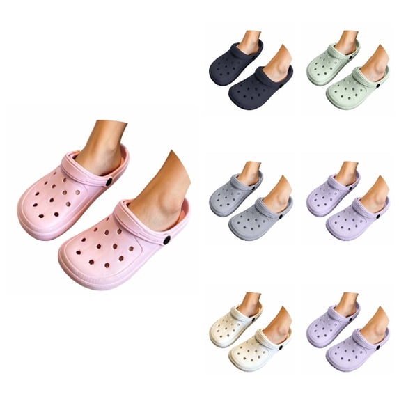 oqasdz Women's Slippers Lightweight Summer On Clogs Sandals for Casual Beach Open Toe Soft Sole Breathable Outdoor Slippers,Pink