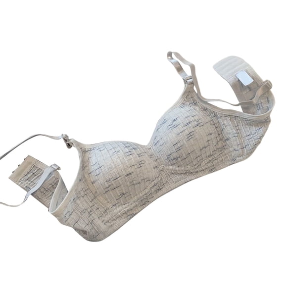 oqasdz Womens Bras New Rimless Girl's Sweet Striped Textured Up Seamless Bra