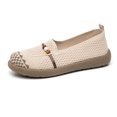 thumbnail image 1 of oqasdz Womens Casual Shoes Breathable Mesh Slip On Walking Shoes Lightweight Comfortable Flat Bottom Sneakers for Trendy Daily Wear Summer Outdoor, 1 of 7