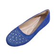 thumbnail image 1 of oqasdz Womens Casual Shoes Flat Shoes with Glitter Rhinestones Elegant Round Toe Low Heel Comfortable Everyday Style for Daily Wear Summer Outdoor, 1 of 5