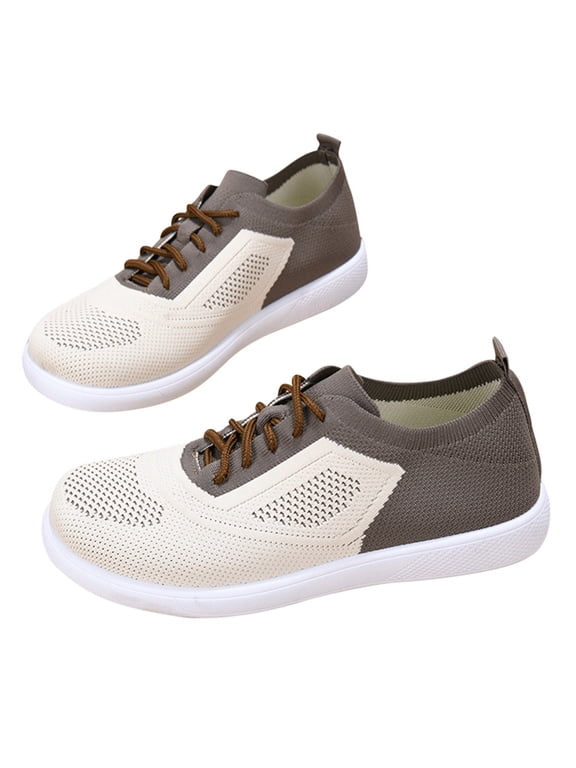 Womens Casual Shoes Lightweight Walking Shoes Breathable Mesh Soft Sole Sneakers for Everyday Comfort Trendy Versatile Outdoor Summer
