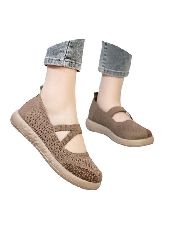 Womens Casual Shoes Lightweight Walking Shoes Breathable Mesh Soft Sole Sneakers for Everyday Comfort Trendy Versatile Outdoor Summer