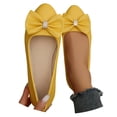 thumbnail image 1 of oqasdz Womens Casual Shoes Slip On Low Heel Pointed Toe Ballet Shoes with Bow Design Comfort Wedding Solid Color Trendy Dressy Shoes Summer Outdoor, 1 of 7