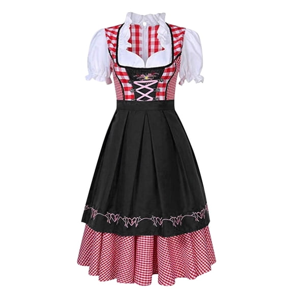 oqasdz Womens Dresses Oktoberfest Square Neck Lapel Cute Dress Body Sculpting Stage Performance Party Evening Casual Activites Dress