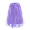 thumbnail image 1 of oqasdz Womens Elegant Midi High Waist Flowy Layered A Line Mesh Skirt Solid Color Versatile Daily Wear Chiffon Party Evening Attire, 1 of 2