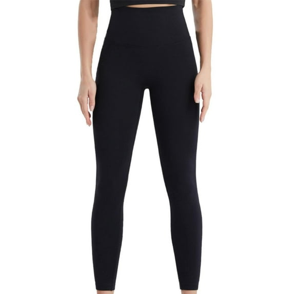 oqasdz Womens Leggings Solid Color Lifting Running Tights Slim Fit Comfortable Workout Yoga Pants L