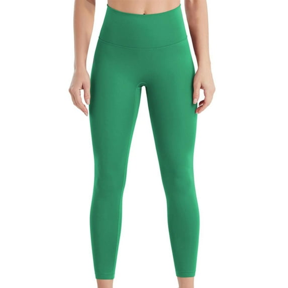 oqasdz Womens Leggings Solid Color Lifting Running Tights Slim Fit Comfortable Workout Yoga Pants L