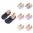 thumbnail image 1 of oqasdz Womens Slippers Lightweight Summer On Clogs Sandals for Casual Beach Open Toe Soft Sole Breathable Outdoor Slippers,Black, 1 of 7