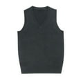 thumbnail image 1 of oqasdz Womens Sweater Knitted Sleeveless Sweaters Vest Vintage Fashion Top School Holiday Outwear Casual Relaxed Fit, 1 of 2