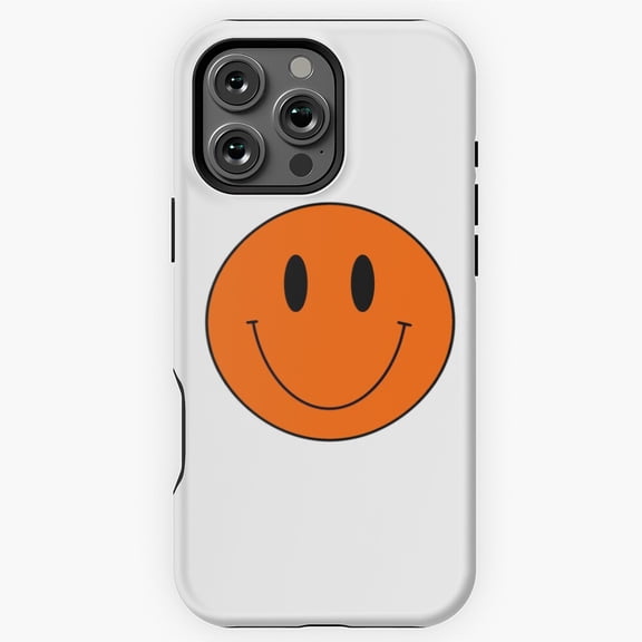 orange classic smiley face Phone Case for iPhone 16 15 14 13 12 11 Pro Max M5911615