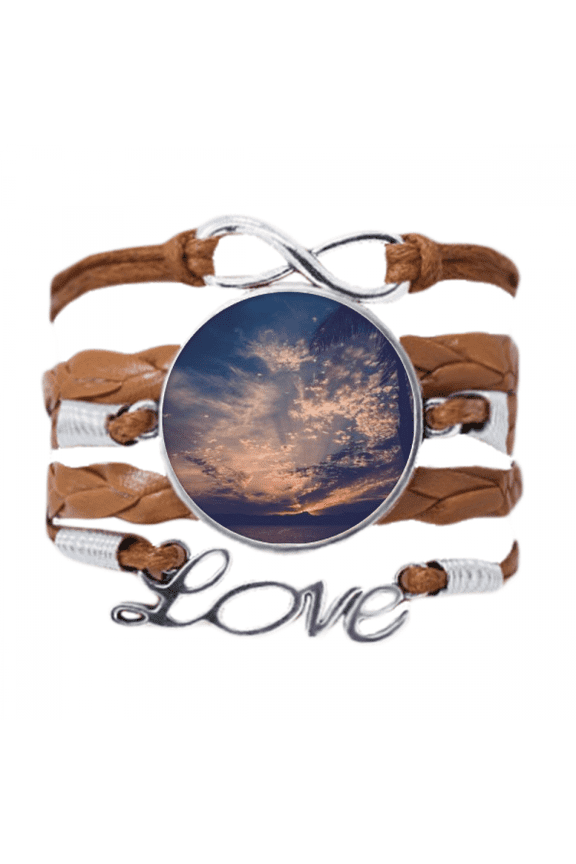 orange dark blue clouds bracelet love chain ornament wristband