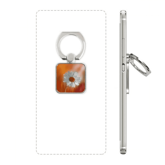 orange dark white beautiful flowers square cell ph stand holder bracket universal support