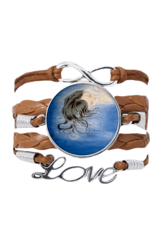 orchid fantasy girl chinese style watercolor bracelet love chain ornament wristband