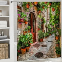 画质修复-超清-order-129032875483622 waterproof shower curtain printed waterproof shower curtain  Cloth Fabric Bathroom Decor Set with Hooks