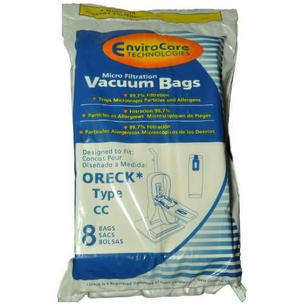 oreck type cc upright vacuum cleaner bags, designed to fit oreck xl
