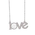 thumbnail image 1 of organic chestry molecular atoc structure love necklace pendant charm jewelry, 1 of 3