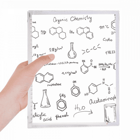 organic chestry molecular atoc structure notebook loose diary refillable journal statiry