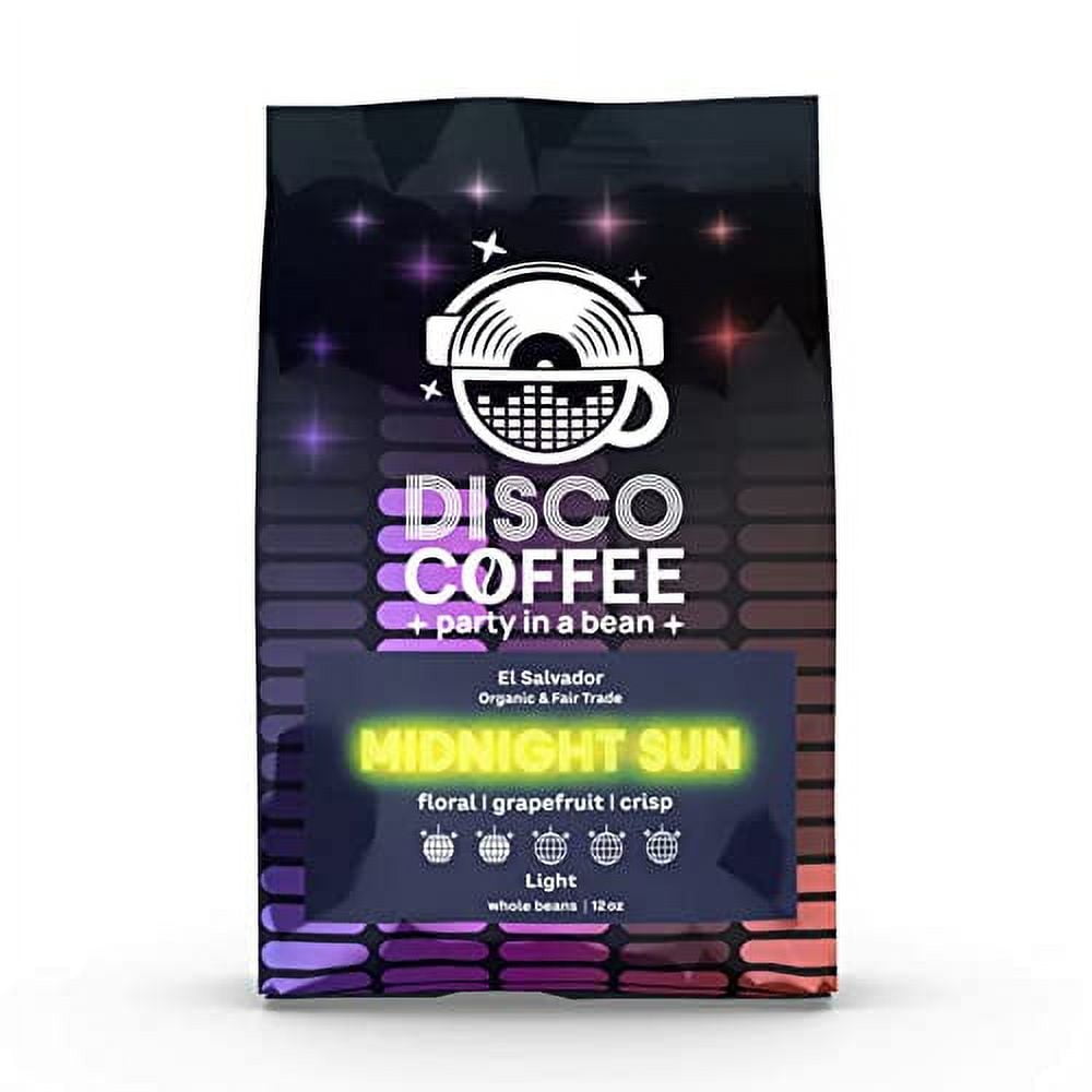 organic light roast, midnight sun, coffee, salvador (fine "espresso