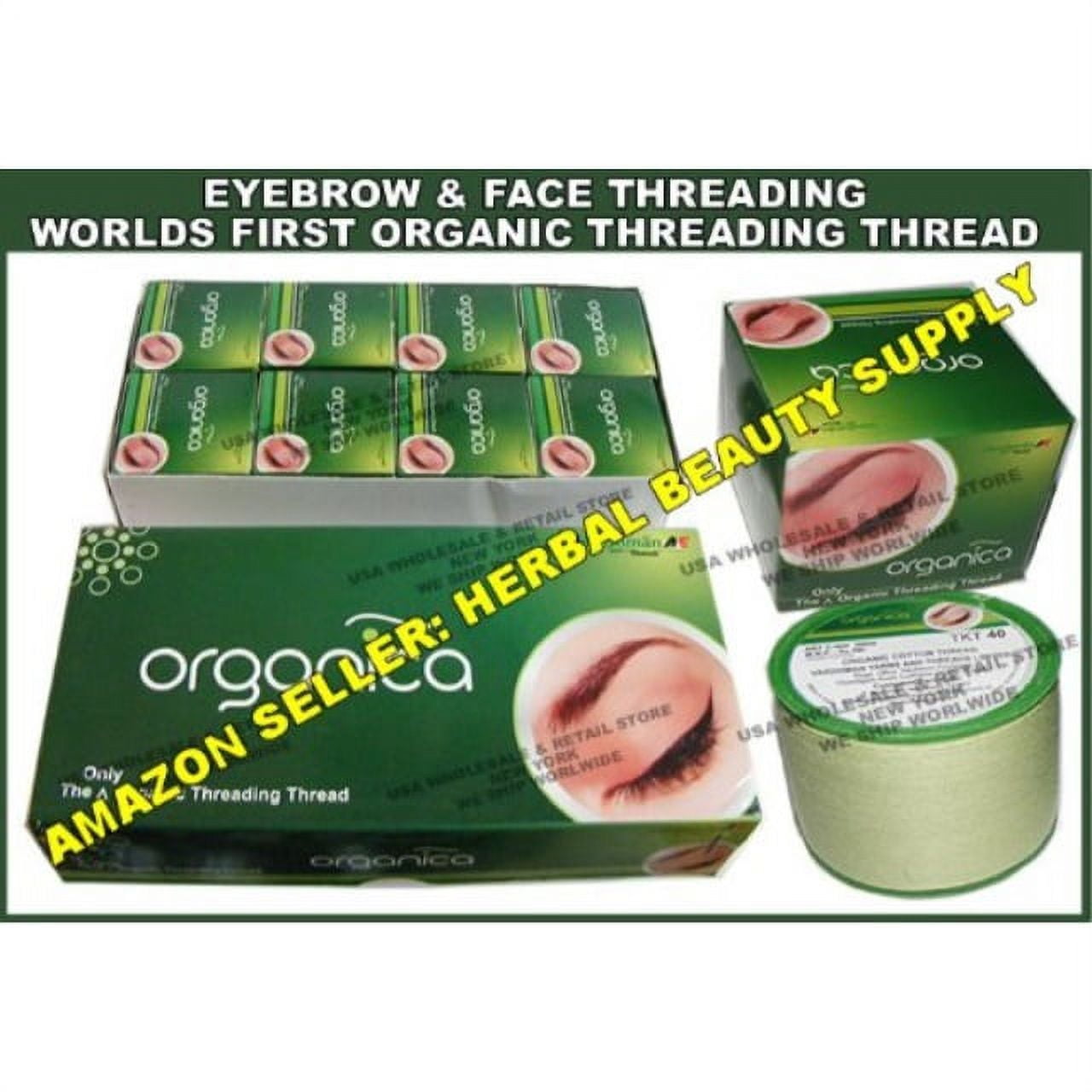 2 Organica Organic Cotton Eyebrow Threading Thread