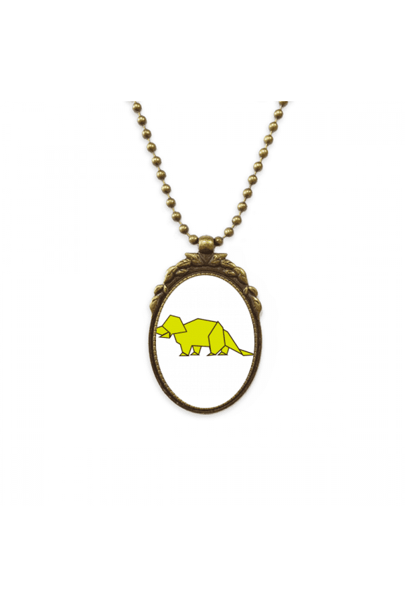 origa dinosaur armor antique necklace vintage bead pendant keychain