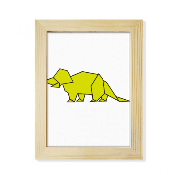origa dinosaur armor desktop adorn photo frame display art painting wooden