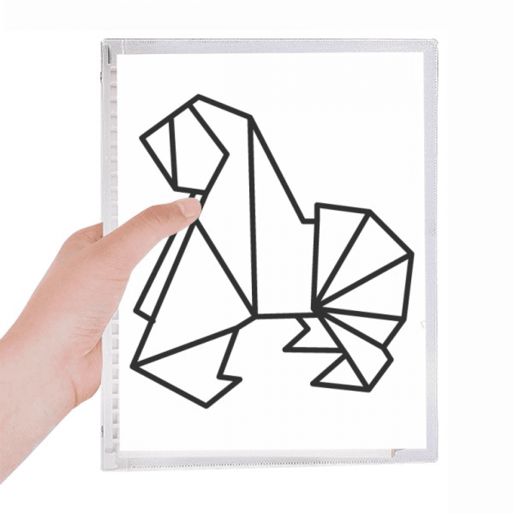 origa dog geometric shape notebook loose diary refillable journal ...