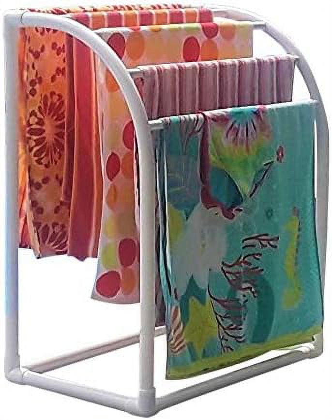 original made in the 5 bar curved outdoor poolside storage towel rack