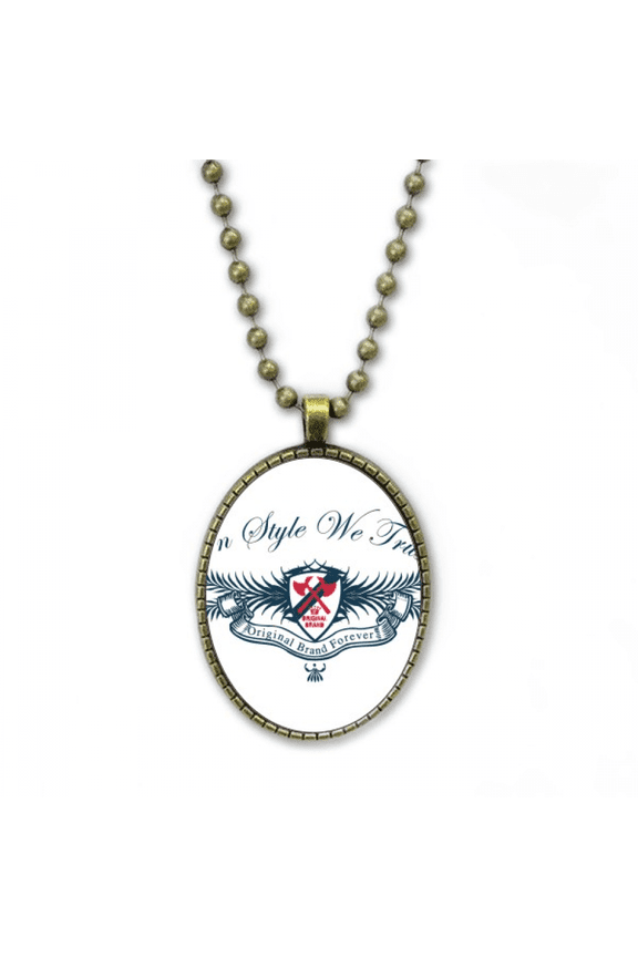 original medieval knights of eu emblem necklace vintage chain bead pendant jewelry collection