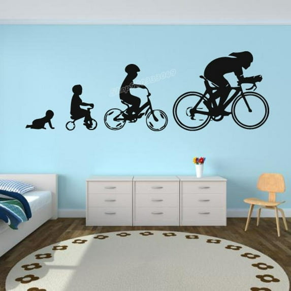 originality bicycle Wall Decal Vinyl Sticker bicycle revolution bmx bike Wall Sticker kids sport boys teenager room Decor 57x19cm