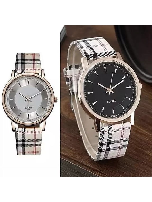 originshops Londonite Watch With Plaid Band Time To Be Playful