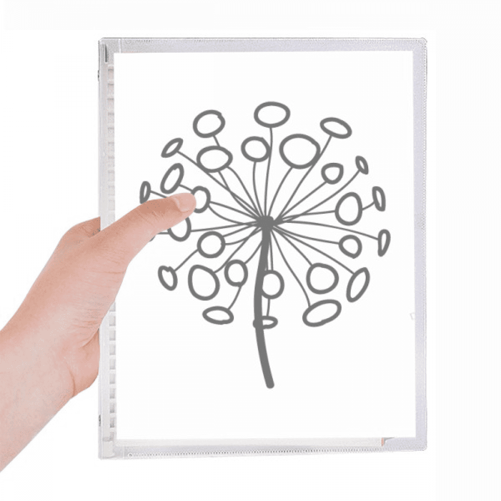 ornamental flower s dandelion notebook loose diary refillable journal statiry