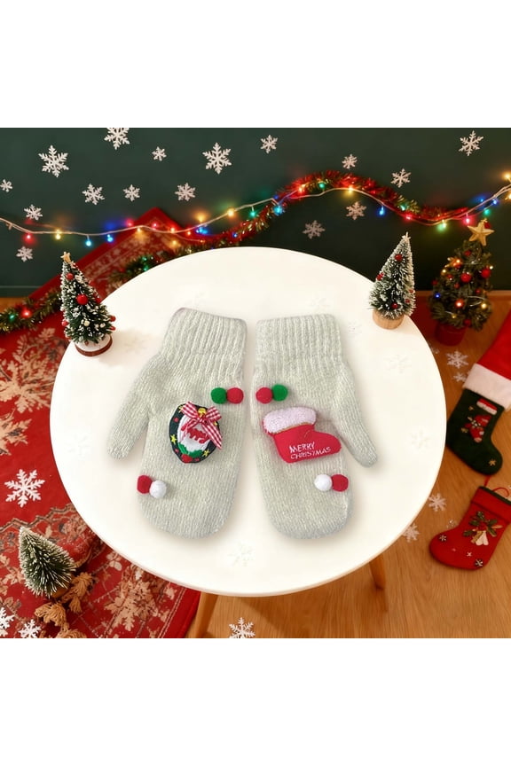 ornamentos navideños Christmas Accessories Women's Warm Gloves