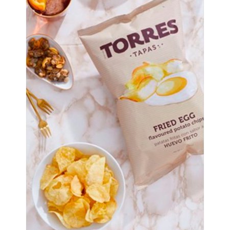 Paaas Frias Spanish Poao Chips Impored From Barcelona, Spain Exoic Flavors (Huevo Frio, 8 pack)