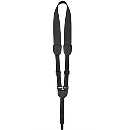 ortega guitars oushk-bk nylon adjustable ukulele strap neck sling style with soundhole hook, black