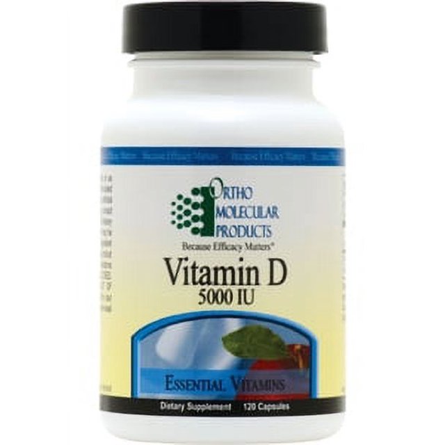 ortho molecular, vitamin d 5000 iu 120 caps