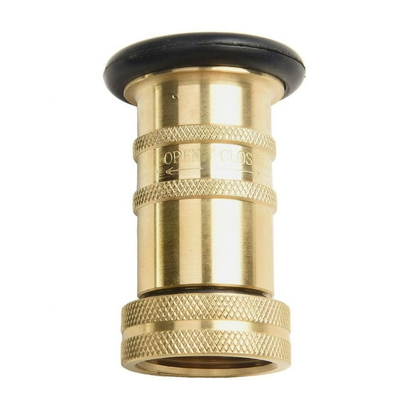 ose Brass Nozzle 1" NH/NST Heavy Duty Spray Jet Fog 100 PSI 36 GPM Female Thread Firefighting Garden Washing Equipment"}