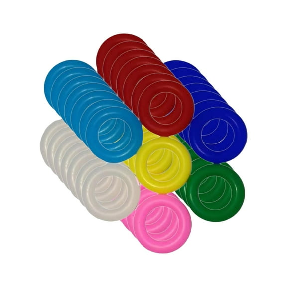 oshhni 100 Pieces Bird Foot s Rubber Recognition s for Rutin Parrots Peonies 9mm