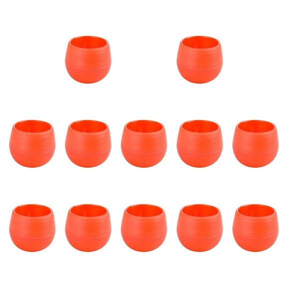 oshhni 12 Pieces Pots Simple Containers for Yard Balcony Indoor Plants Red