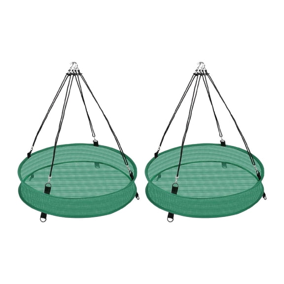 oshhni 2 Pieces Bird Seed Catcher Tray Hanging Bird Feeder for Garden Yard
