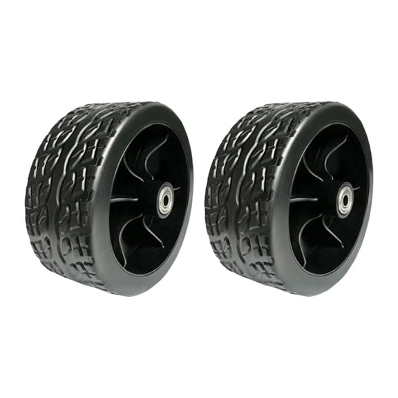 oshhni 2 Pieces Folding Wagon Replacement Wheels Camping Cart Tires for Grass Sand Road 5in Sand Clear 0.8cm