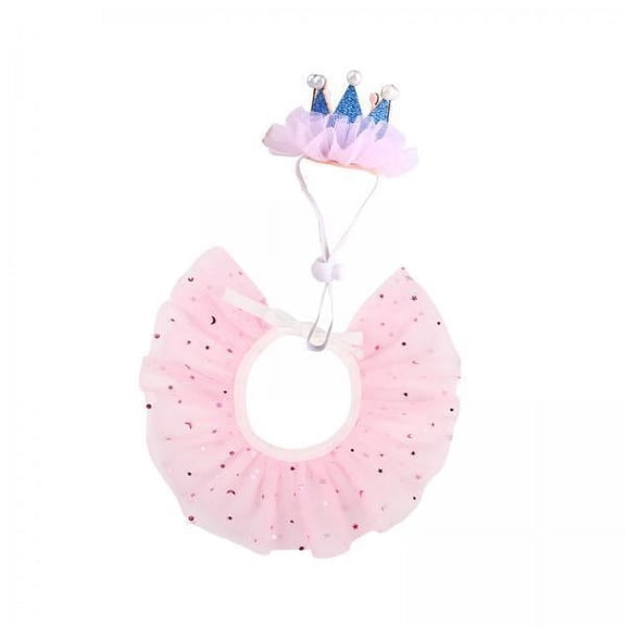 oshhni 2xPet Lace Scarf Adorable Lace Dog Bandanas for Valentine Day Mother Day Party