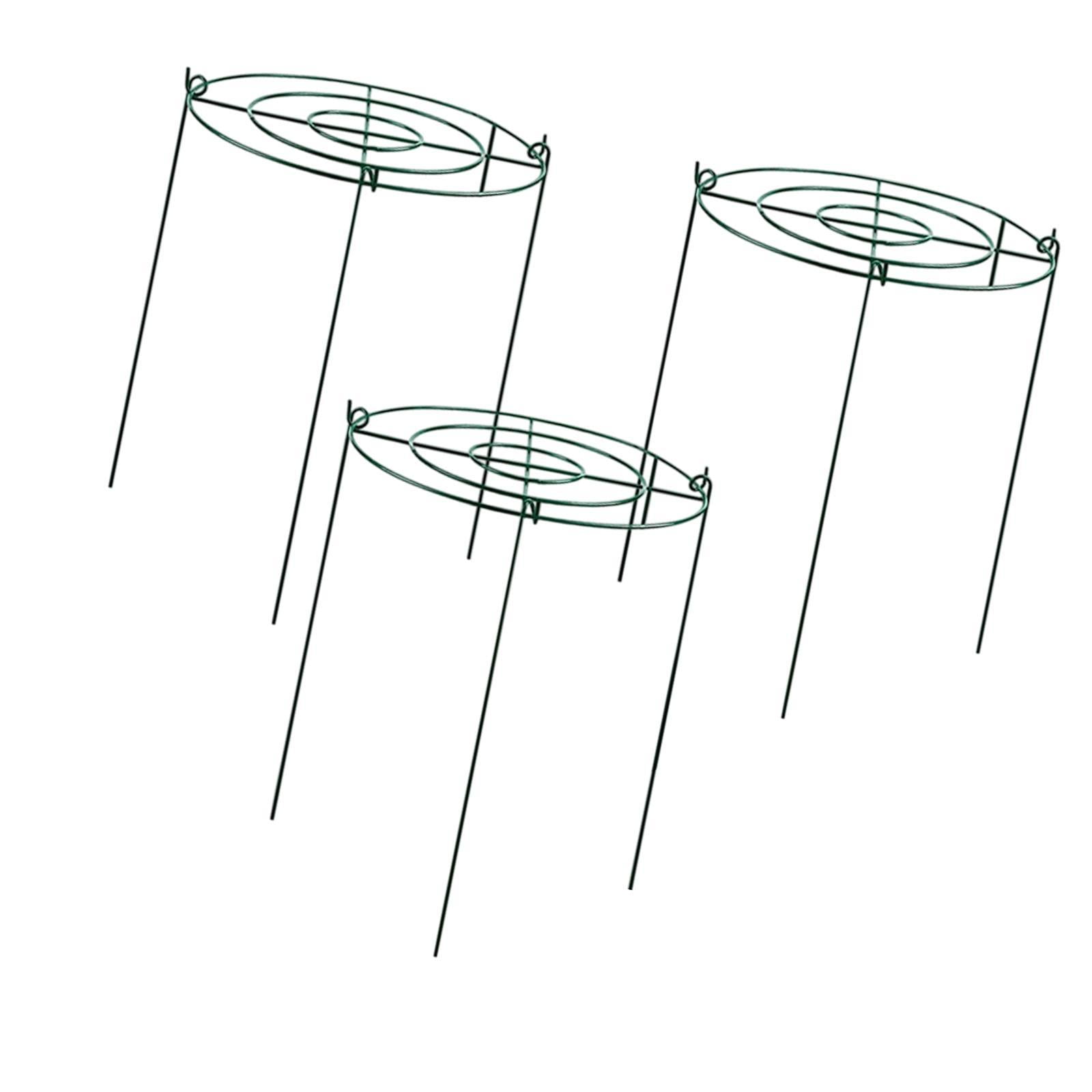 oshhni 3 Pieces Peony Cages and Supports Metal for Hydrangea Vegetables ...