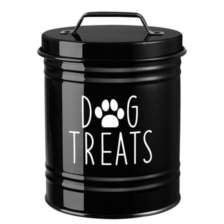 oshhni Airtight Dog Food Storage Container Cute Gifts for Pet Owner Sealing Pet Jar black