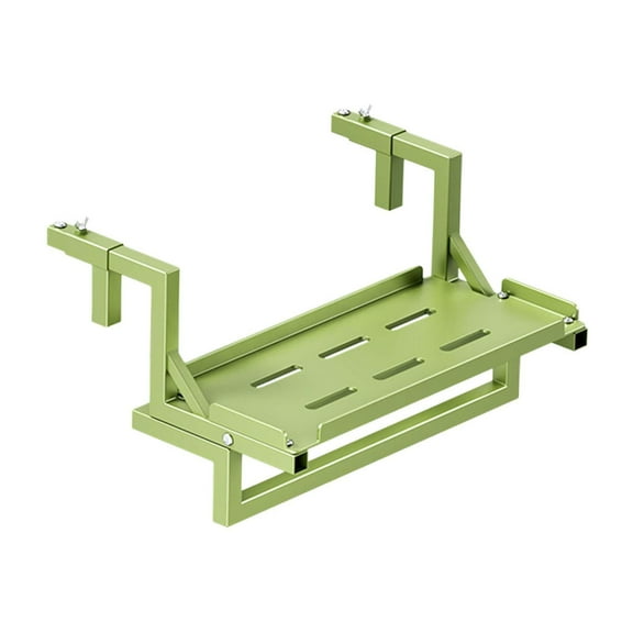 oshhni Balcony Railing Flower Pot Holder Stand Fence Potted Plant Rack Sturdy Versatile