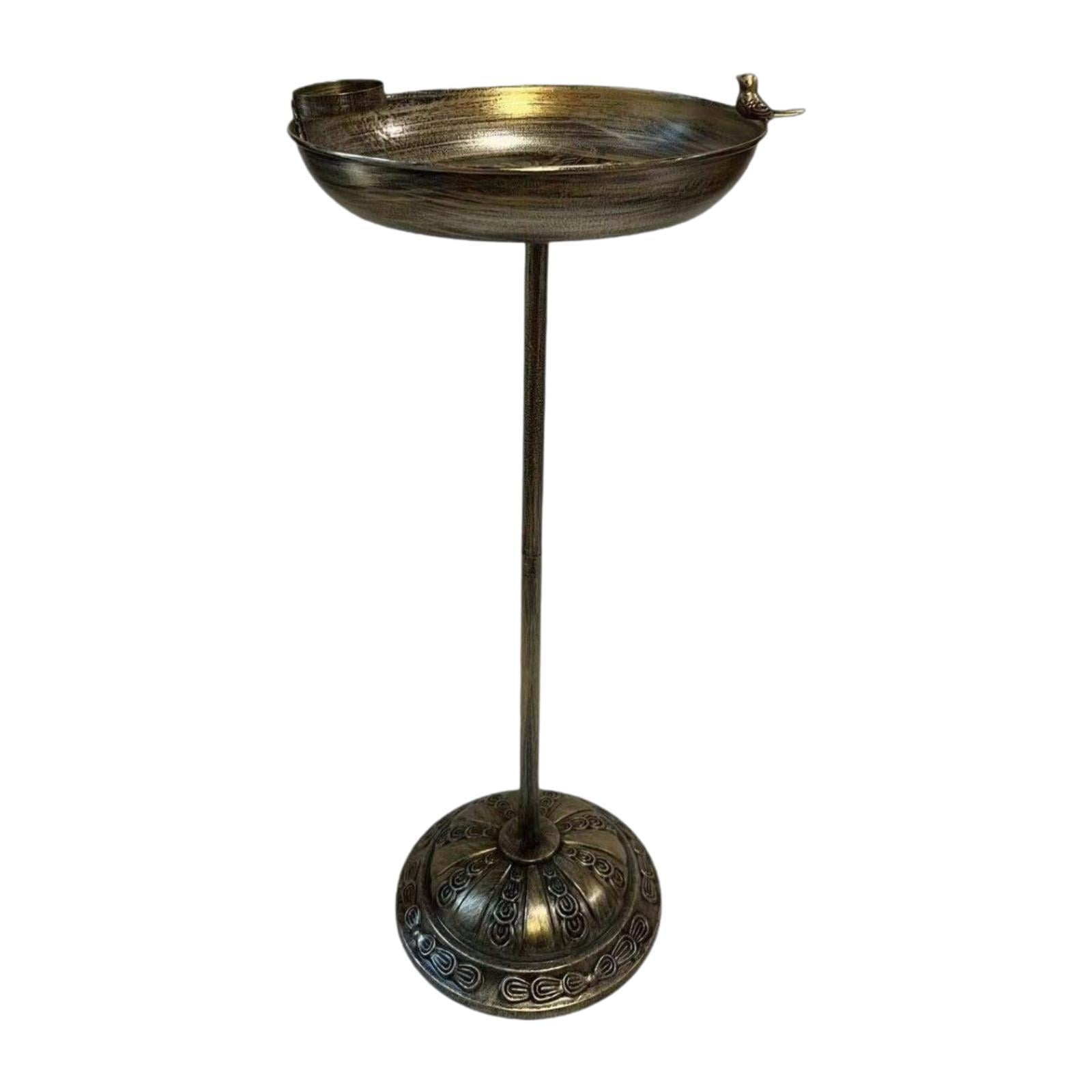 oshhni Bird Bath Decoration Lightweight Vintage Feeder Bowls for Balcony Patio Lawn