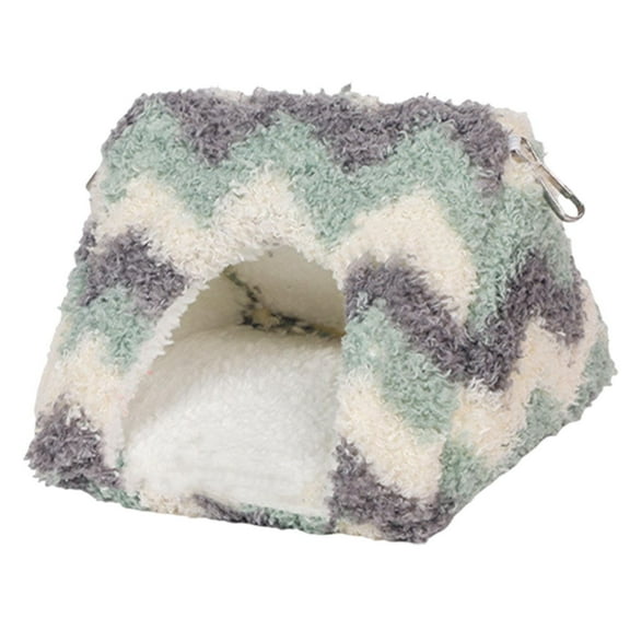 oshhni Bird Nest Hanging Bird Tent with Detachable Flannel Cushion for Budgie Macaws S